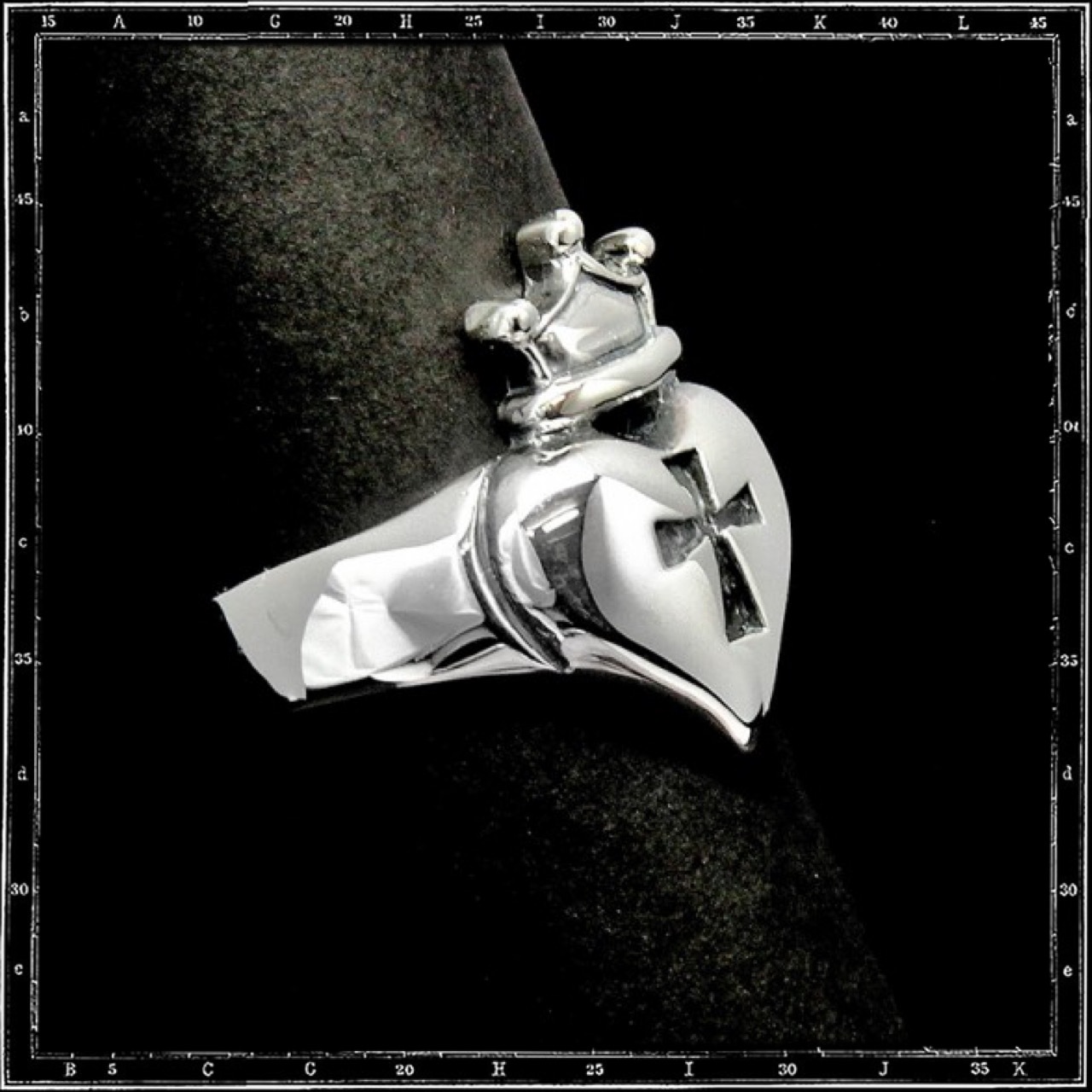 HEART & CROWN RING - SMALL | クレイジーピッグ公式オンラインストア 