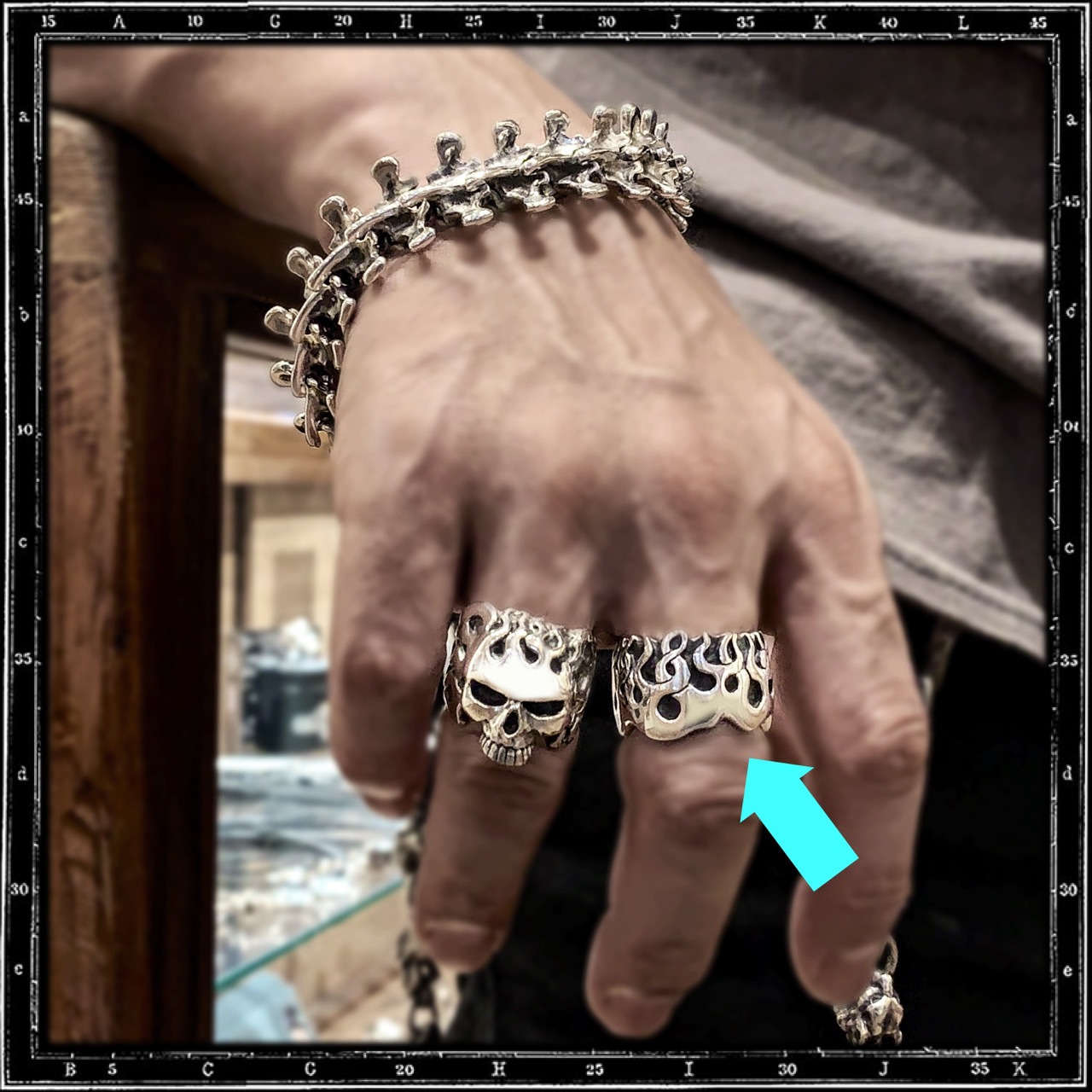 FLAMES BAND RING / JP20 ONLY