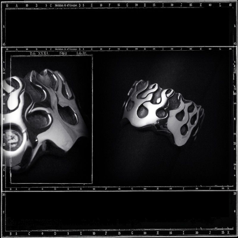 FLAMES BAND RING / JP20 ONLY