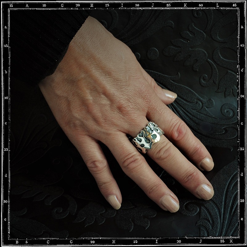 FLAMES BAND RING / JP20 ONLY