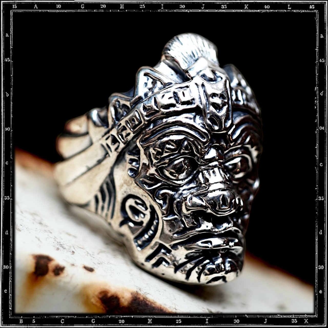 MAYAN WARRIOR RING