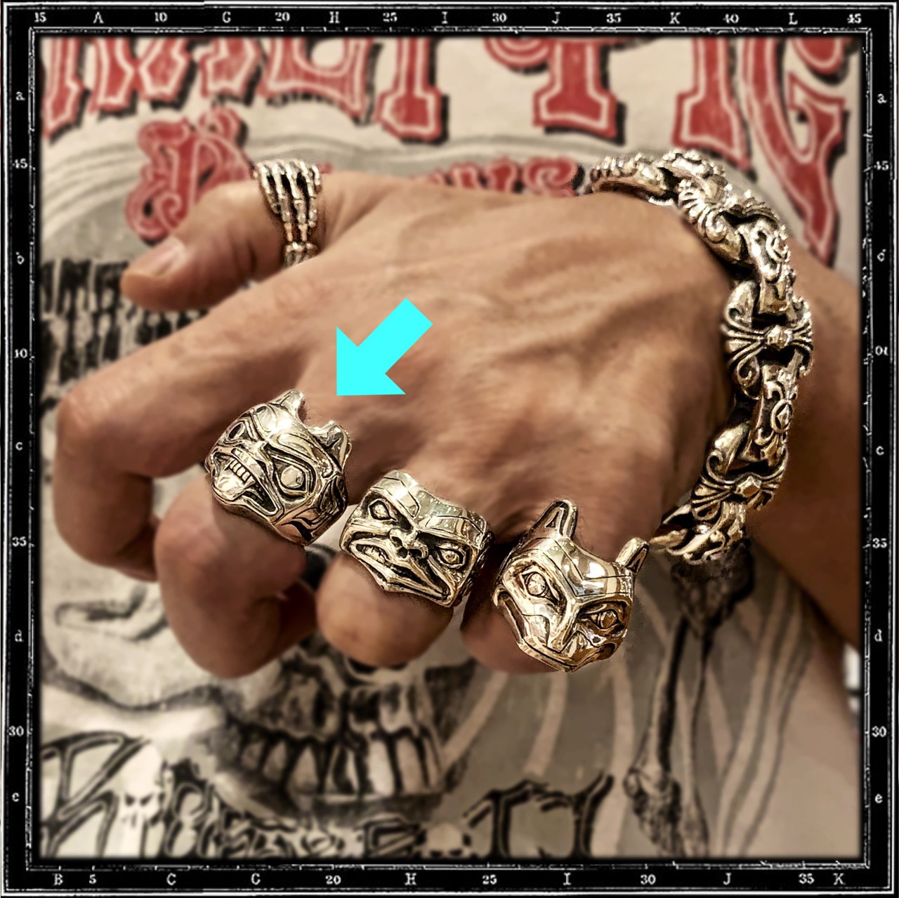 TOTEM FACE RING - BEAVER