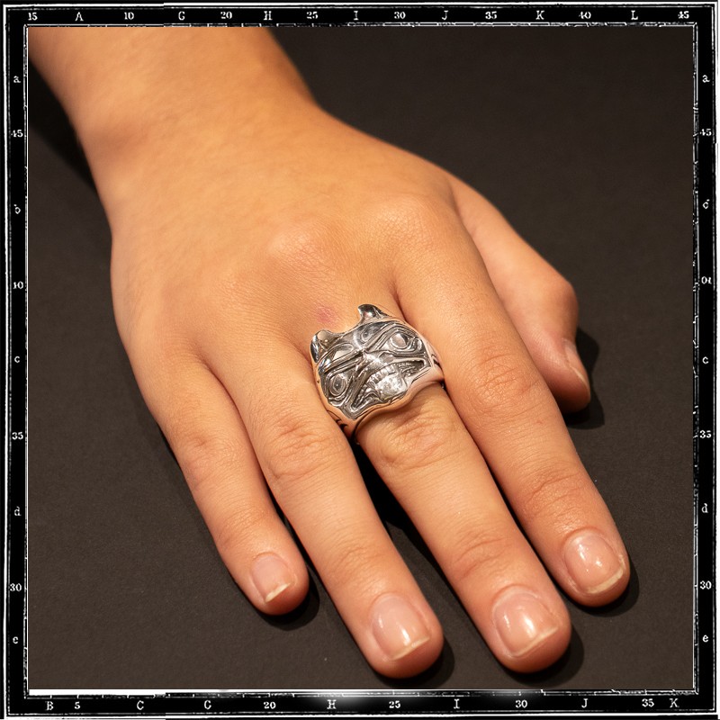 TOTEM FACE RING - BEAVER