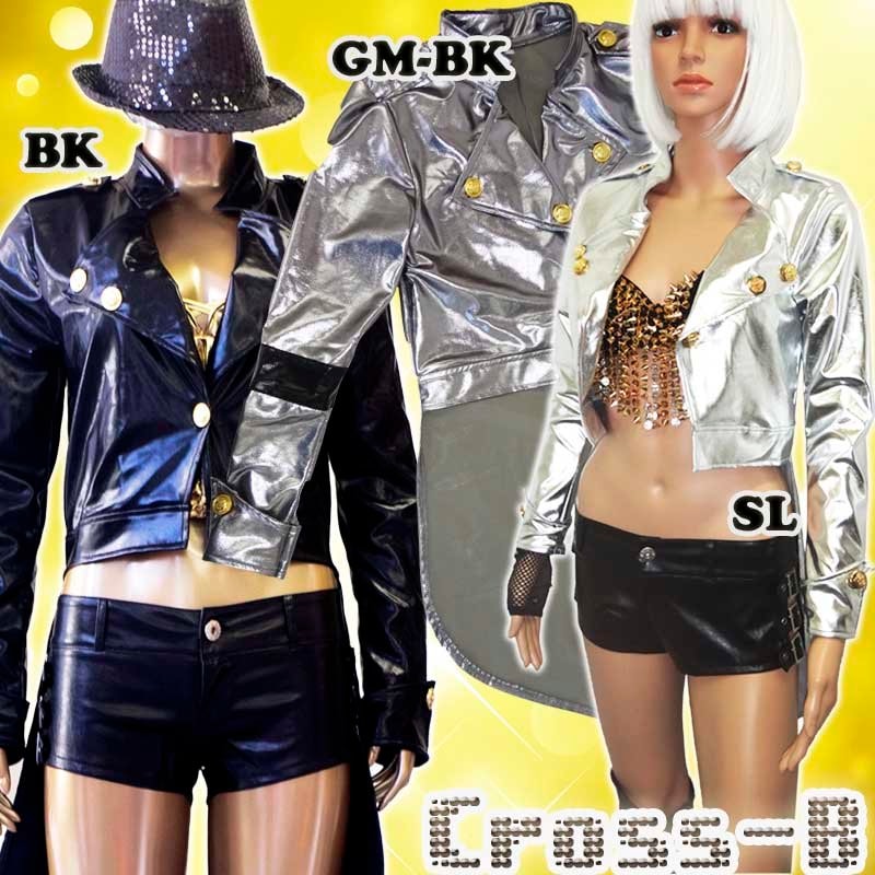 A3816-燕尾服風メタリックジャケット／メタリックフィッシュテール 