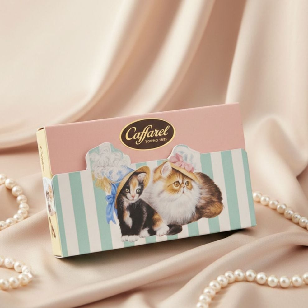 ねこのティータイム プチギフト｜カファレル公式-チョコレートのお菓子