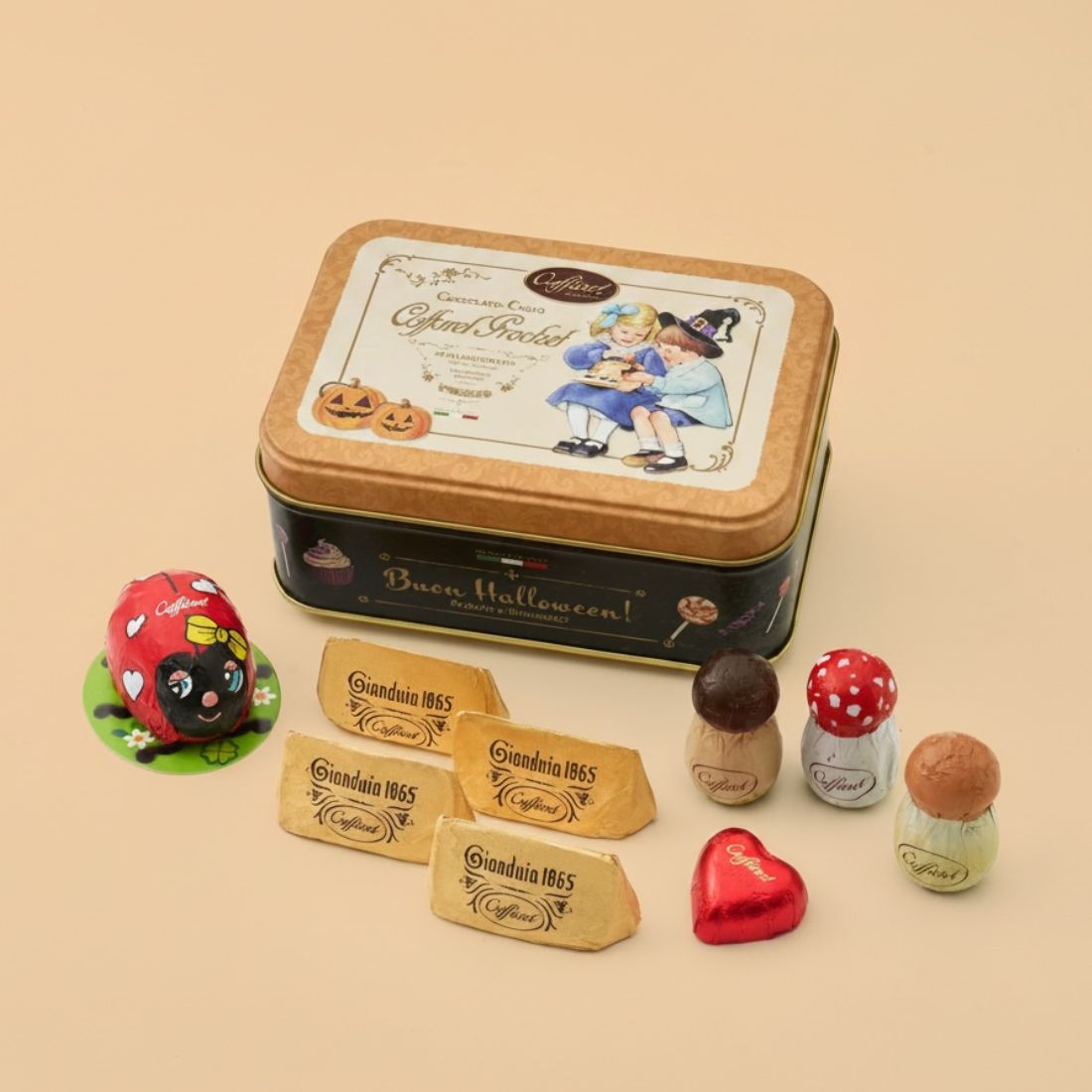 フェスタ・デイ・ドルチ スクエア缶｜カファレル公式-チョコレートのお