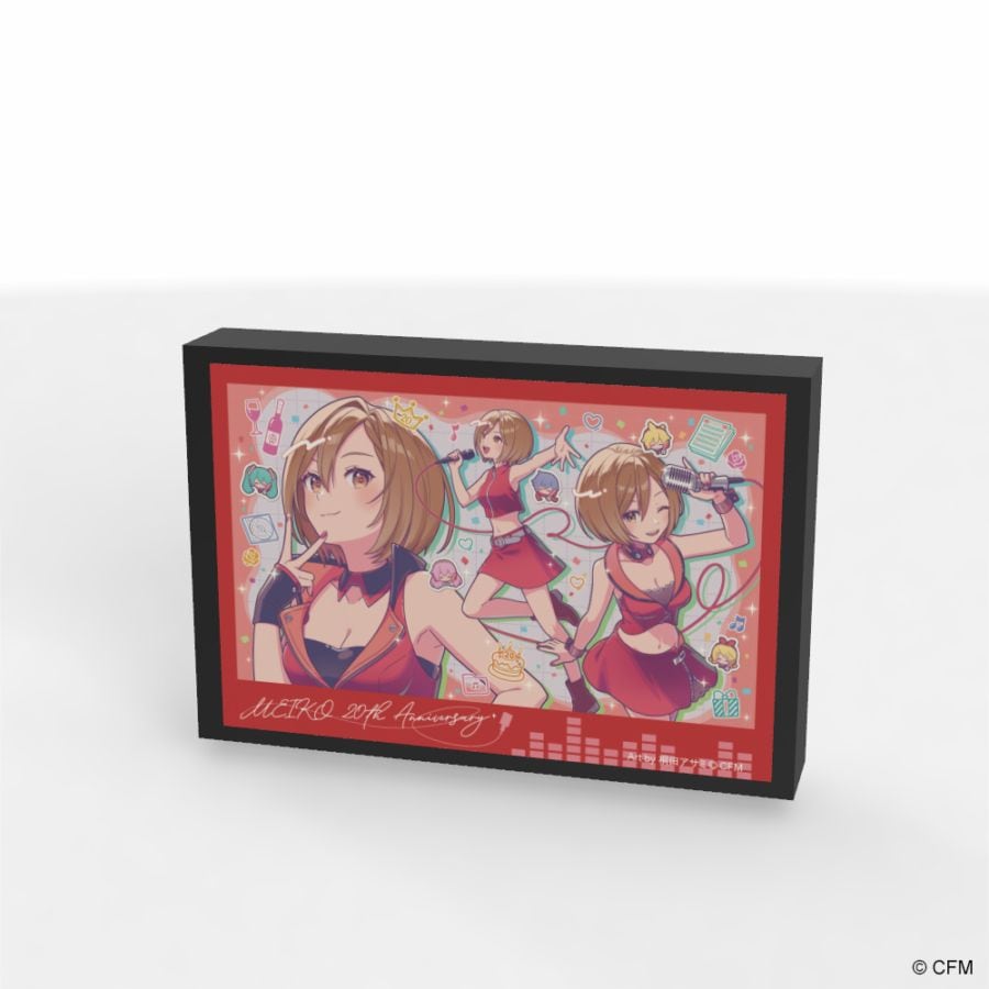 ピアプロ公式コラボ採用作品　　MEIKO 20th Anniversary ミニパブミラー (Art by 桐田アサミ)