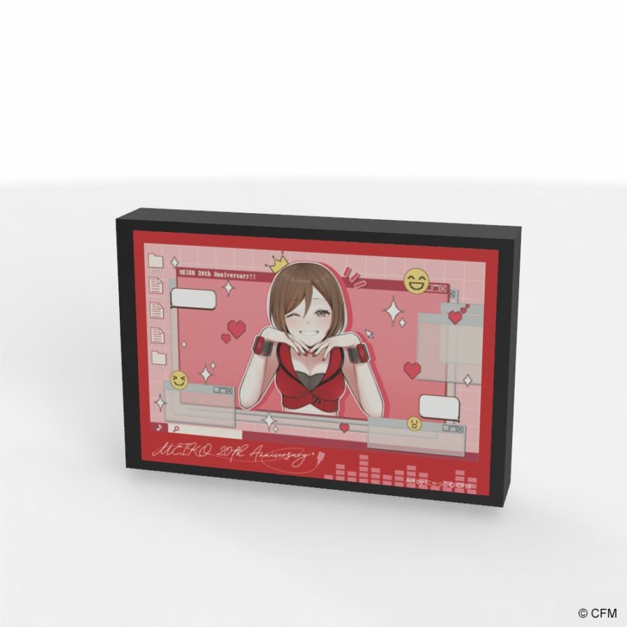 ピアプロ公式コラボ採用作品　　MEIKO 20th Anniversary ミニパブミラー (Art by にゃっこ)