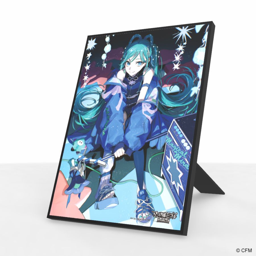 マジカルミライ 2025/スタンド式A5パブミラー 初音ミク (Art by ligton)