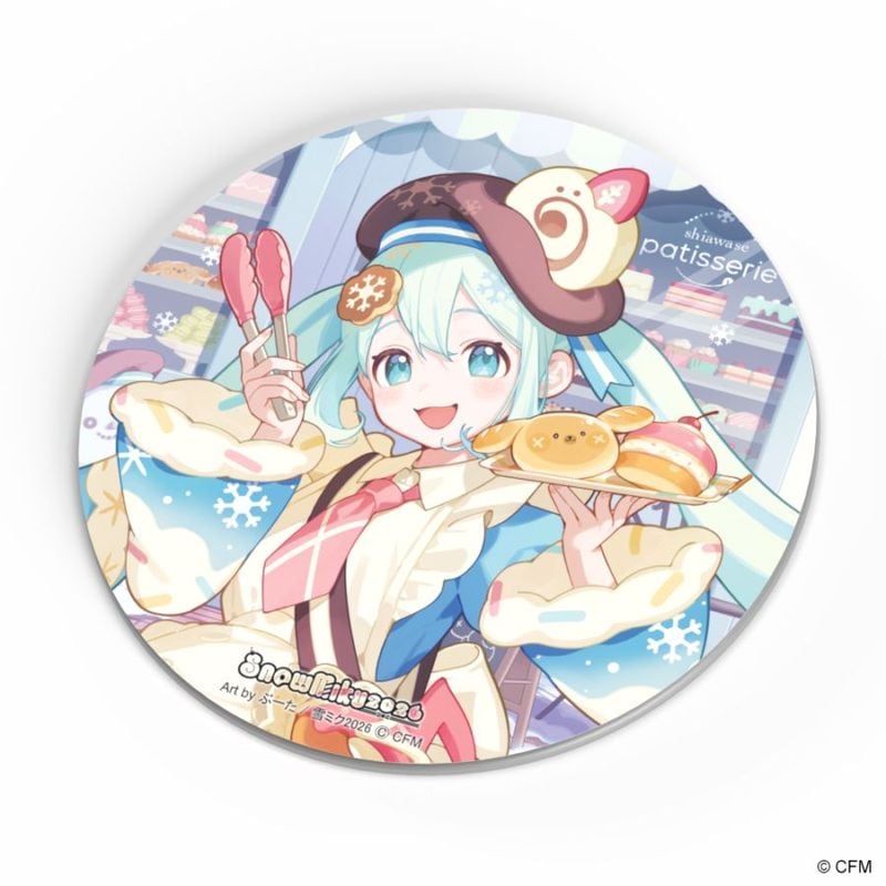SNOW MIKU 2026/コースターパブミラー 雪ミク (Art by ぶーた)