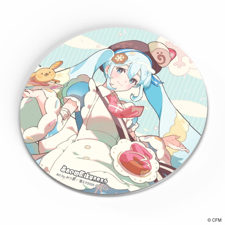  MIKU 2021 コースター型パブミラー いかり　初音ミク MIKU 2021 コースター型パブミラー いかり 初音ミク MIKU 2021