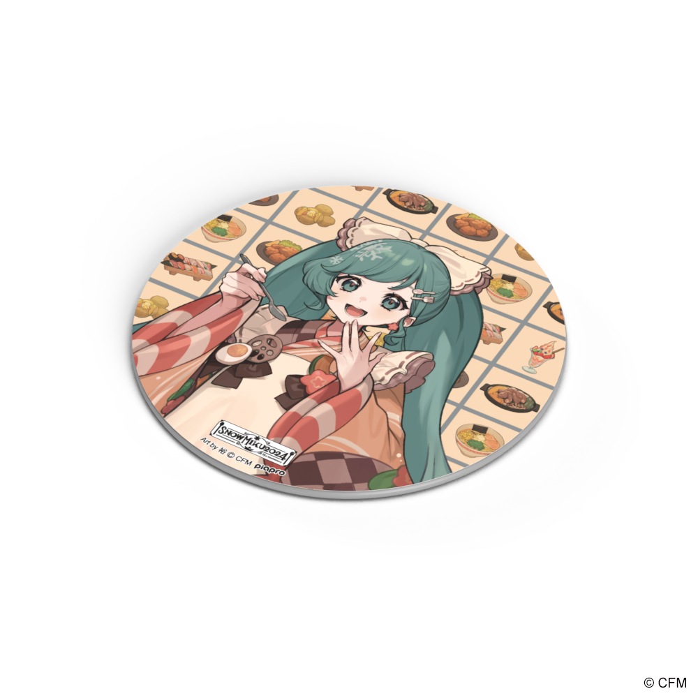 SNOW MIKU 2024/コースターパブミラー 雪ミク (Art by 裕)