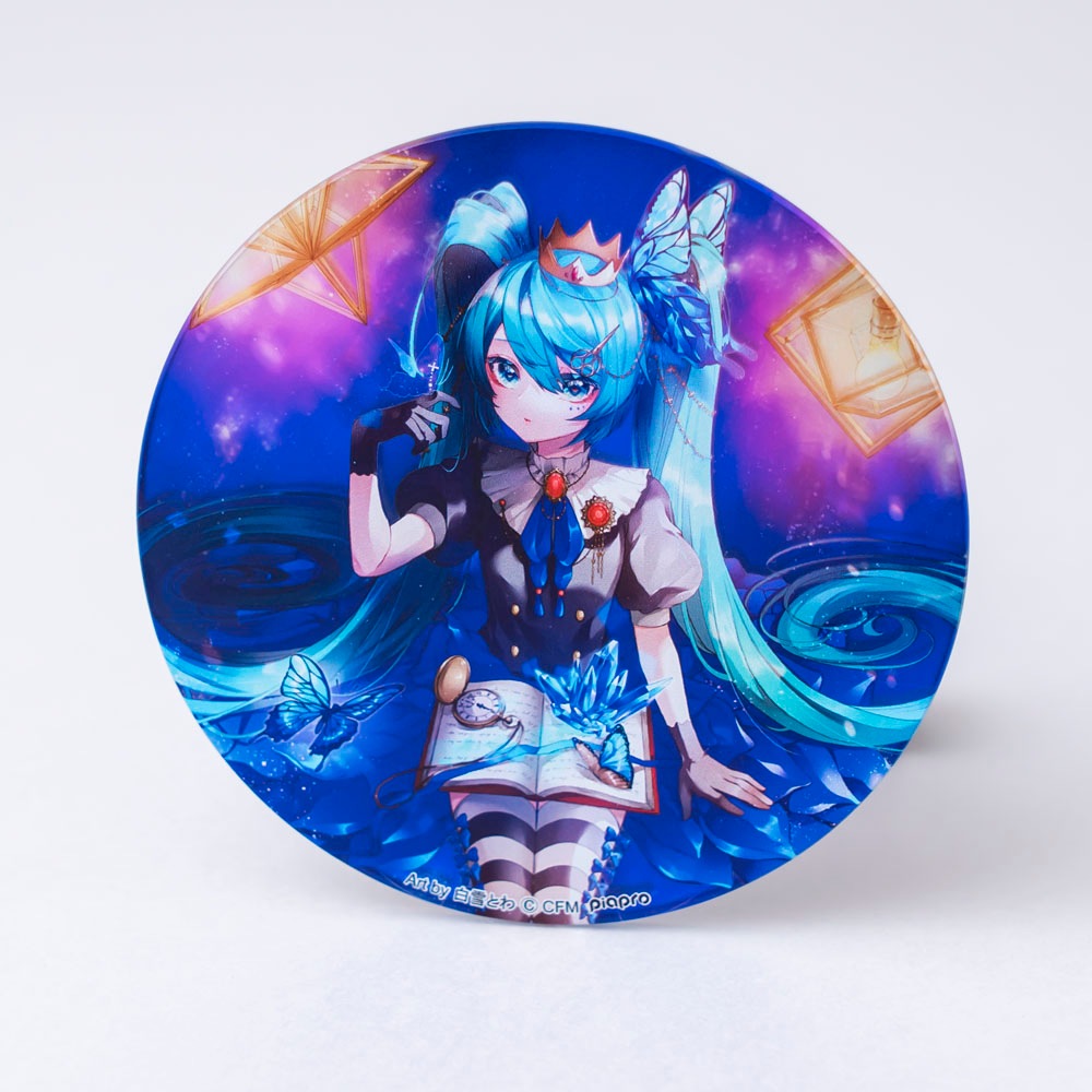 コースターパブミラー 初音ミク (Art by 白雪とわ)