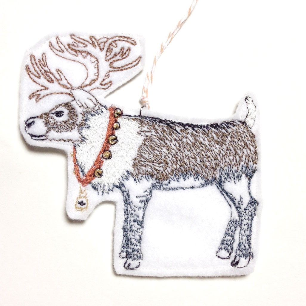 Coral & Tusk コーラルアンドタスク 13AW reindeer with bells フェルト ornament フェルトオーナメント トナカイ