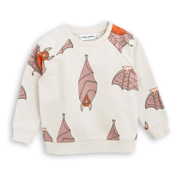 ●mini rodini Bats sweatshirt ミニロディーニ コウモリ 長袖スウェット 100/110/120-130/130-140/140-150