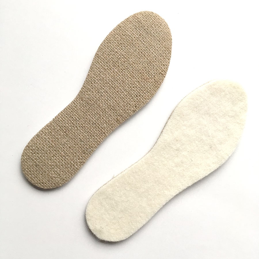 RUSKOVILLA　Organic M.WOOL リュスコヴィラ　[※1 クリックポスト可]　オーガニックメリノウール 羊毛中敷き INSOLES