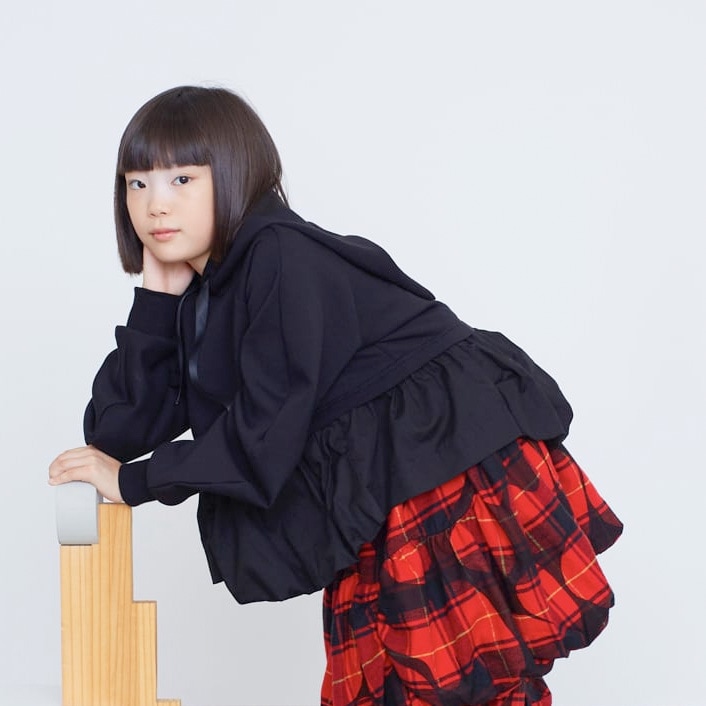 『SALE除外』frankygrow BALLOON DOUBLE AIR HOODIE	 BLACK F1/ F2 