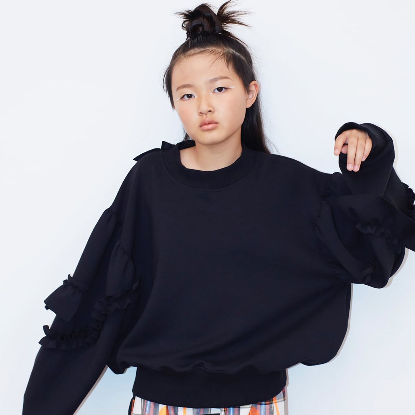 『SALE除外』frankygrow VORIOUS FRILL SLV DOUBLE AIR PO	BLACK F1/ F2 