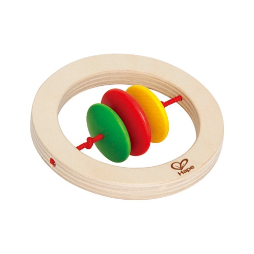 Hape ハペ Twister Rattle ツイスターラトル　カラフル木製ラトル