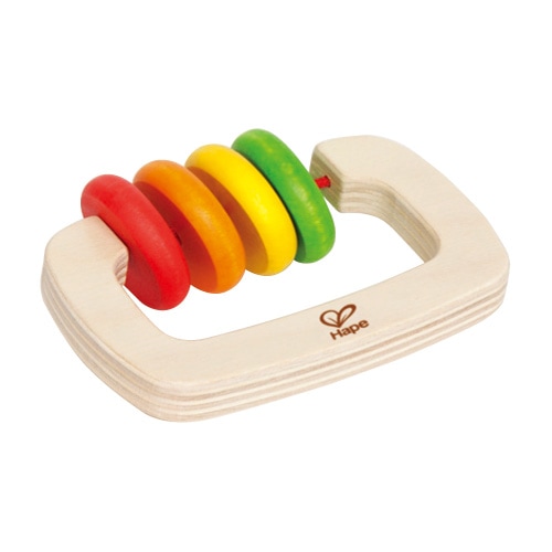 Hape ハペ Ringer Rattle リンガーラトル　カラフル木製ラトル