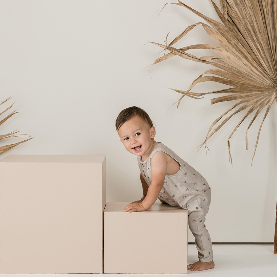 ［40%OFF］Rylee & Cru palms button jumpsuit 12-18m/2-3y/4-5y/-  [ネコポス対応可]