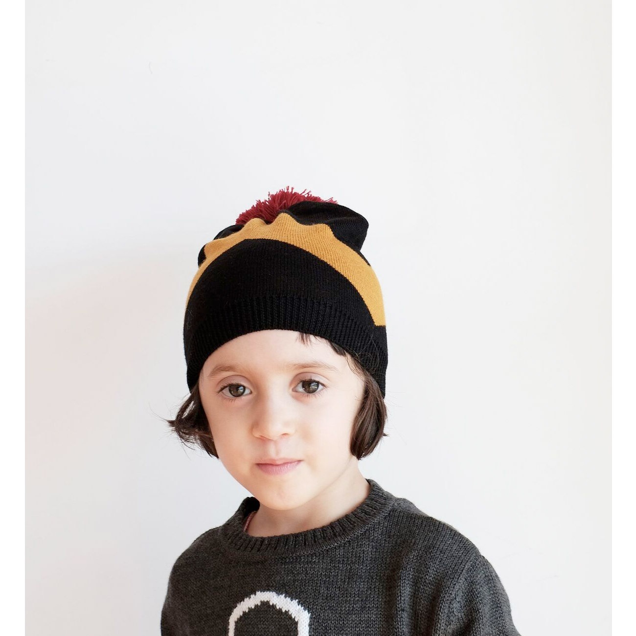 [60%off] ネコポス不可 WOLF & RITA  Beanie Jorge | Black YellowK S 50-52/M 52-54/L 54-56