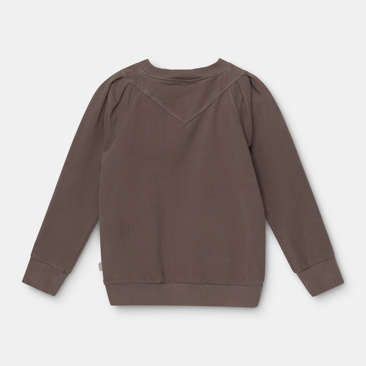 [50%OFF] From spain MY LITTLE COZMO organic puff-sleeved girls sweatshirt オーガニックコットンスウェット 100-110/120-130/140/150  taupe/stone