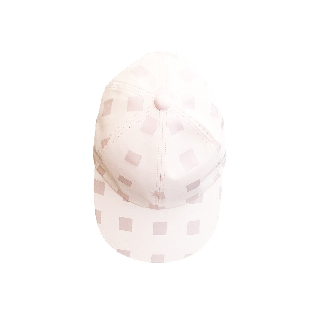 ● frankygrow ORIG. CHECK CAP WHITE-PK