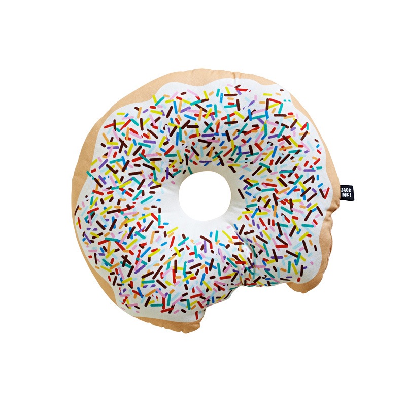 オーストラリアから SACK ME! ドーナツクッション　Krispy Dreme (cream) 直径約40cm 撮影小物
