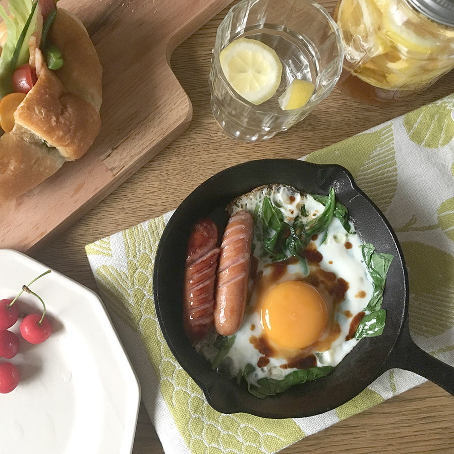 From Finland LAPUAN KANKURIT X 鹿児島睦コラボ　KALA towel 48x70cm white-green