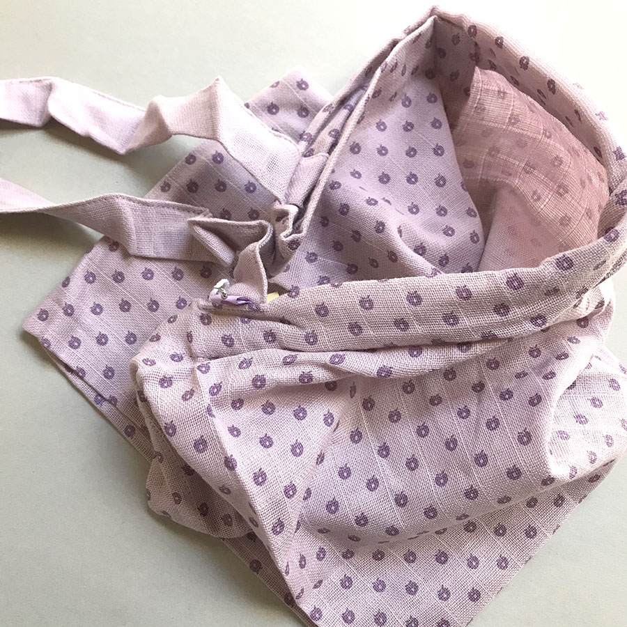 From Denmark Smafolk  授乳ケープ gy/pu 【ネコポス可】 organic cotton