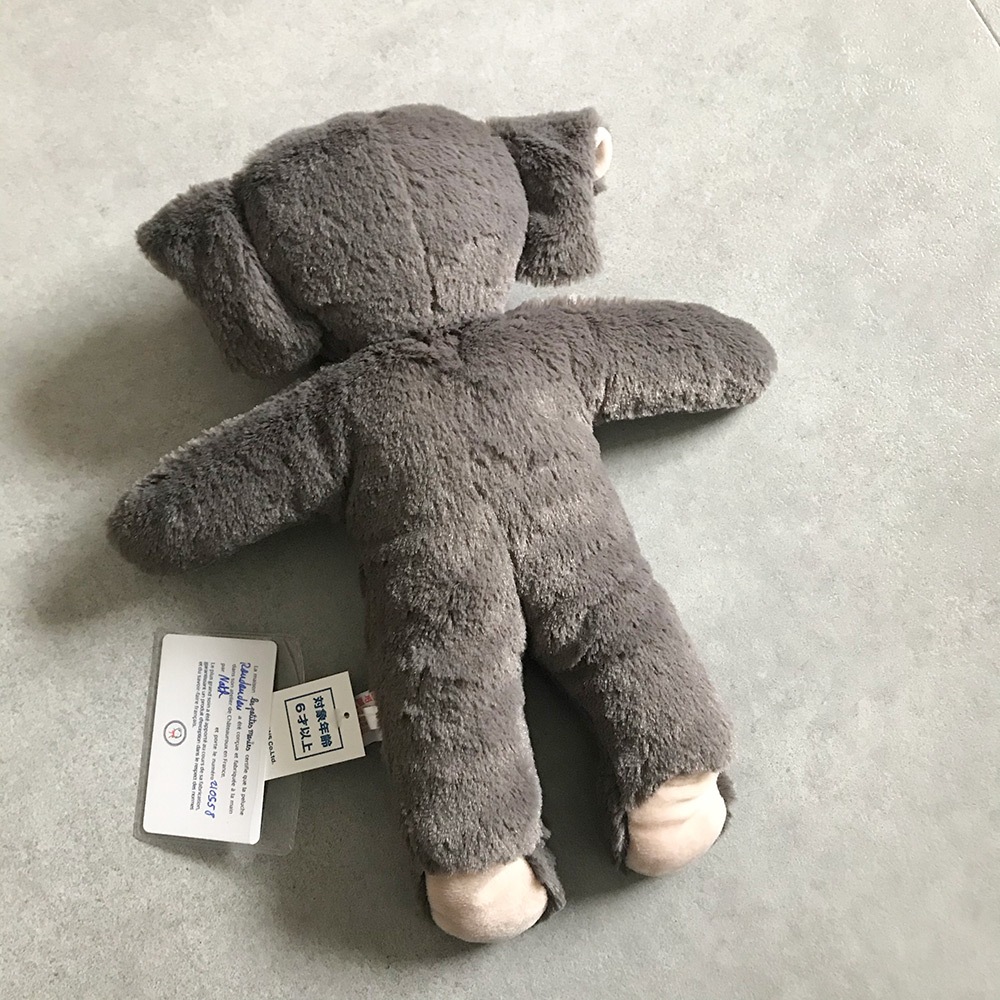 フランスから Les Petites Marie (レ・プティット・マリー) ROUDOUDOU elephant GRIS 33cm															トワヌー
