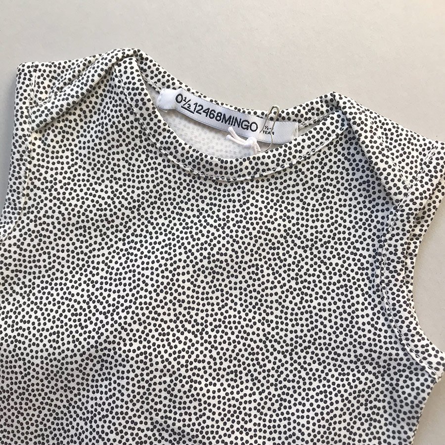 [50%OFF] From Netherlands MINGO Bodysuit Sleeveless Dots 新生児/60/-