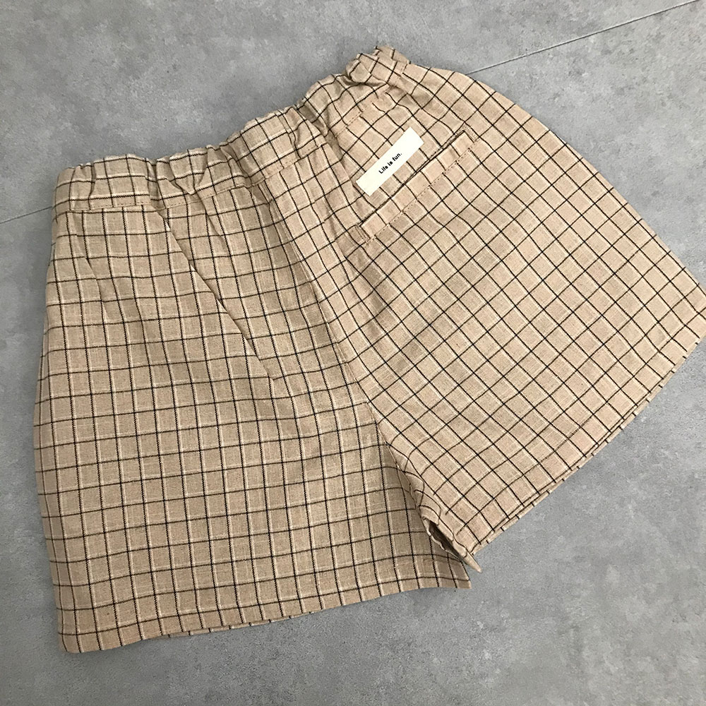 [60%off] undeny チェック2タックショーツ S(90-100)/M(110-120)/-/-