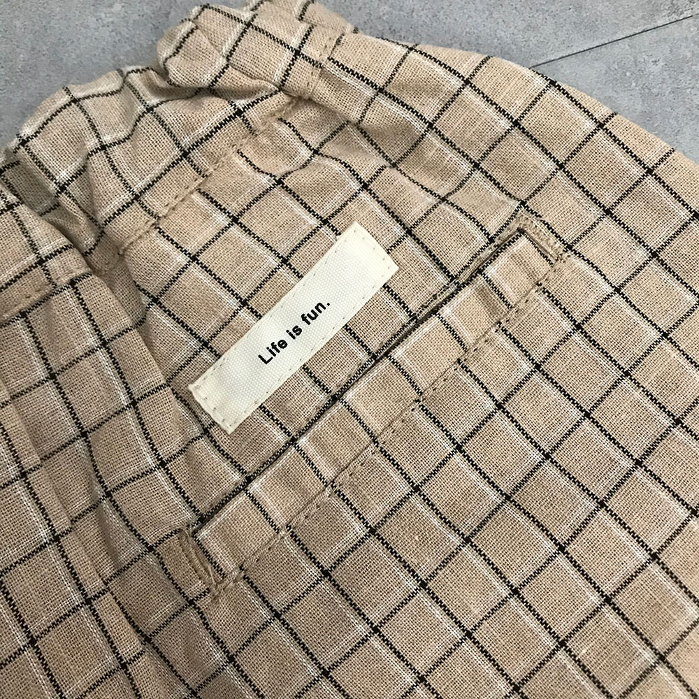 [60%off] undeny チェック2タックショーツ S(90-100)/M(110-120)/-/-