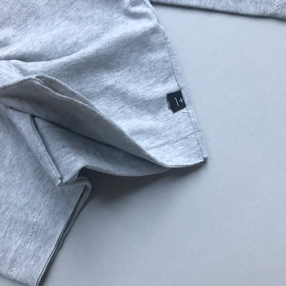 [50%OFF] From spain 1+in the family AINA open t-shirt GREY NB-60/-/- organic cotton