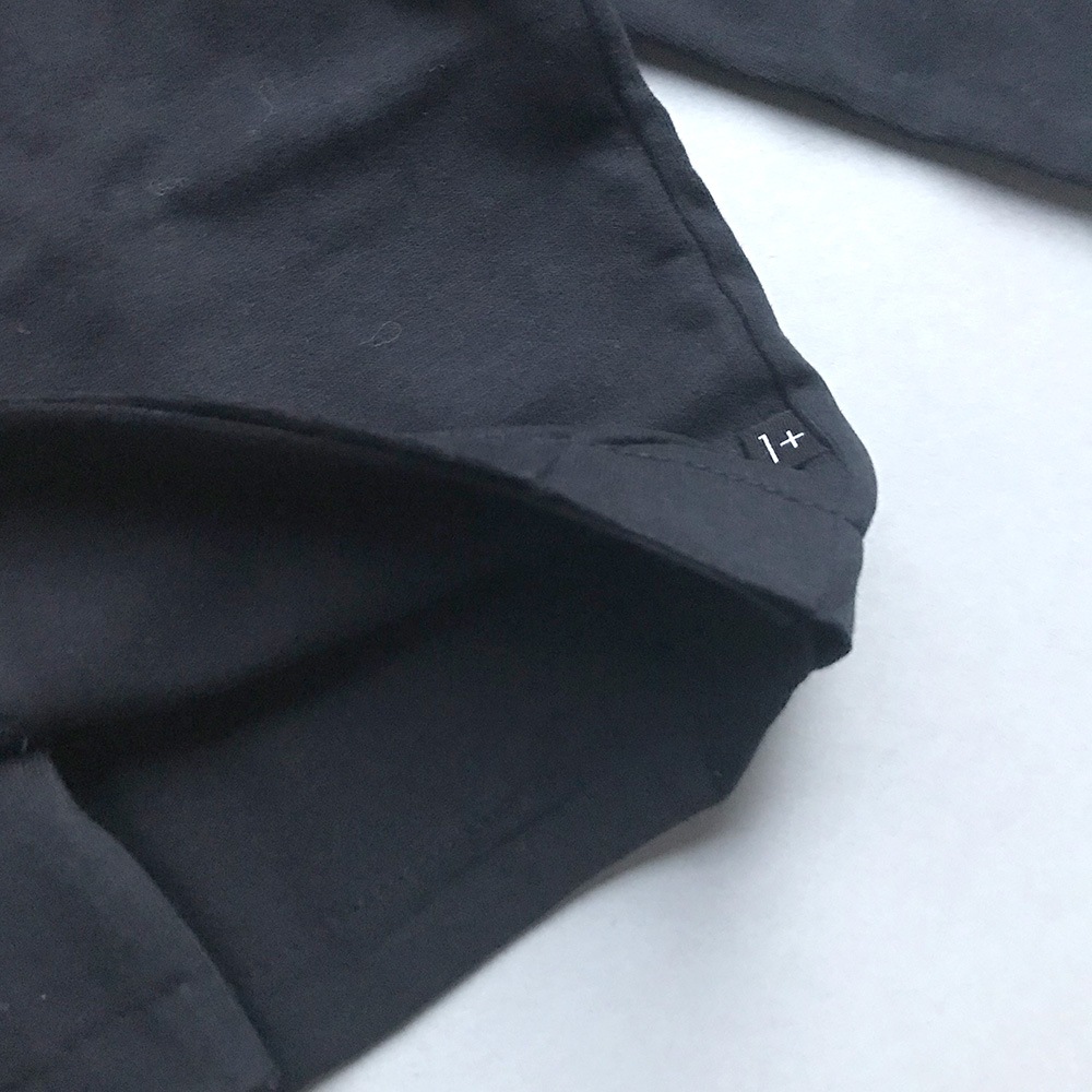 [50%OFF] From spain 1+in the family AINA open t-shirt BLACK NB-60/-/- organic cotton