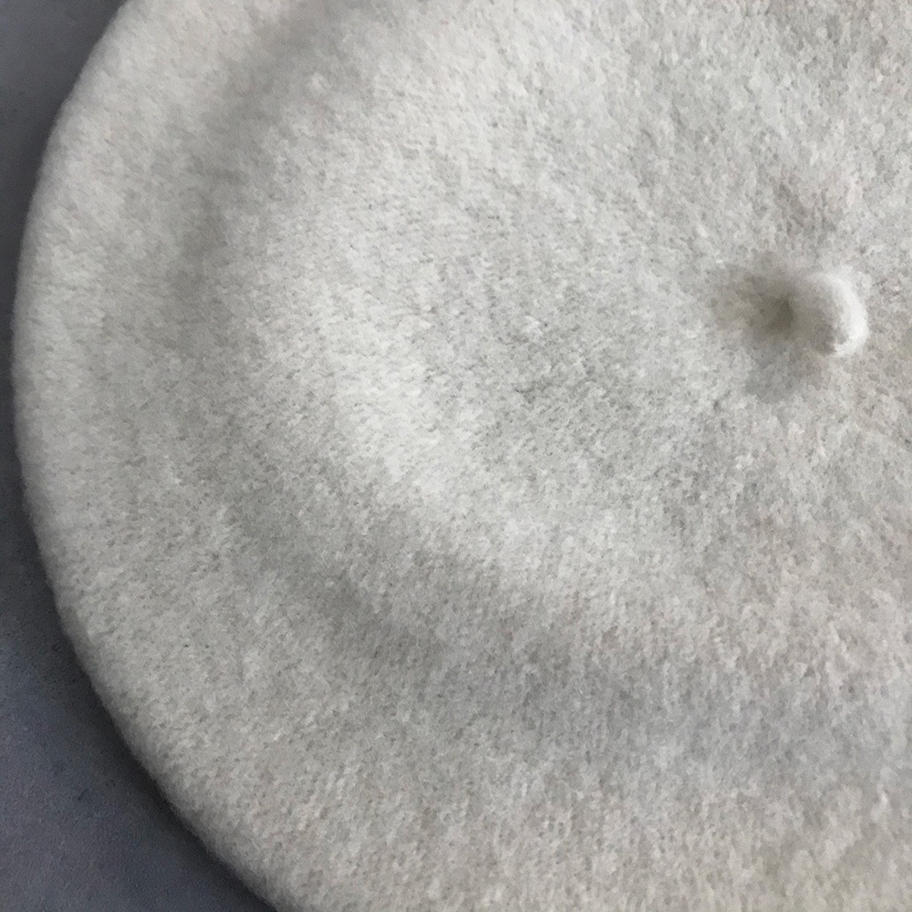 anytra Flora Beret Kid キッズベレー帽 PURE WOOL Cream/Dark Camel/Middle Green/Black