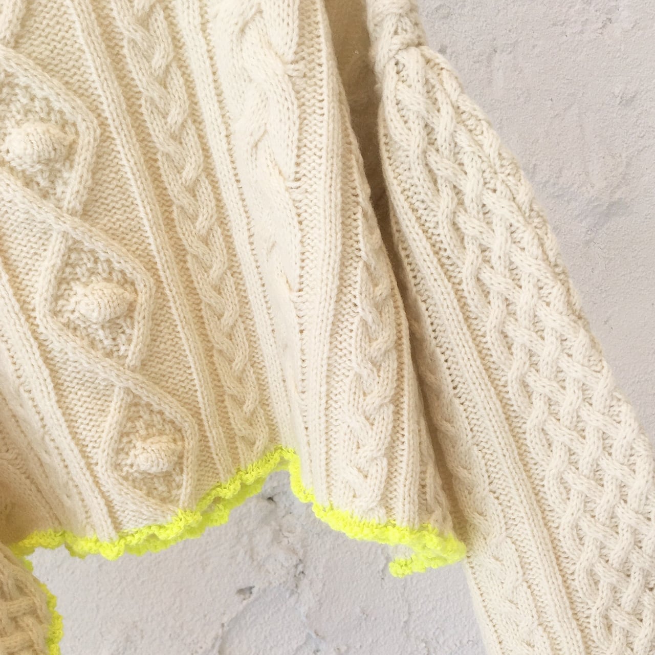 [50off] frankygrow CROPPED ALAN KNIT PULLOVER / サイズLL 130-150 カラーIVORY