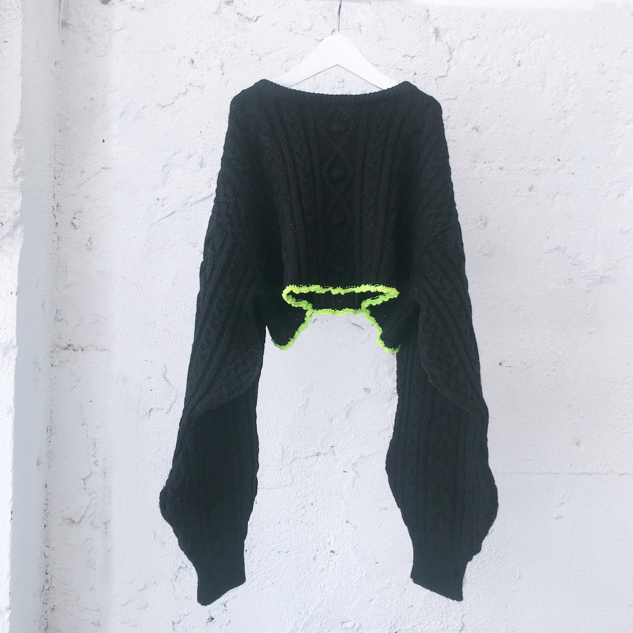 [50%off] frankygrow CROPPED ALAN KNIT PULLOVER / サイズLL 130-150  カラーBLACK