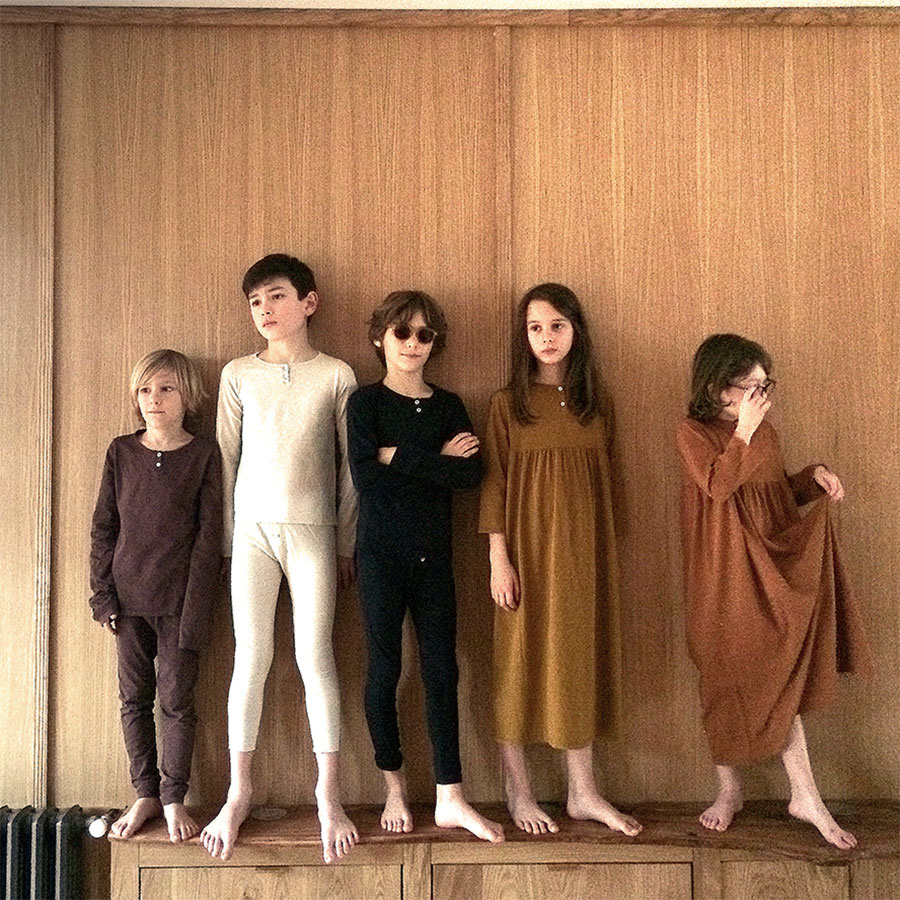 フランスから Le Petit Germain　MOLLIE Robe  -/110-120/120-130/-/- BRUME