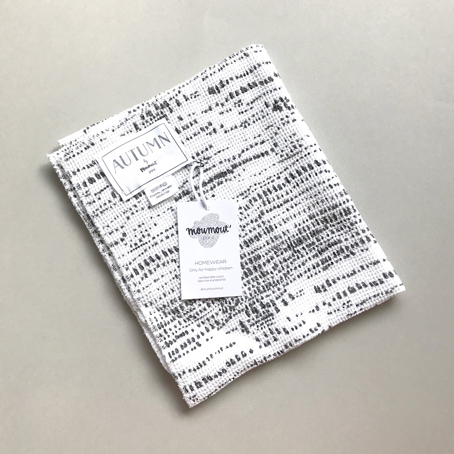 moumout' paris ムームーパリ オエコテックス ハニカム フェイスタオル towel in honeycomb spot