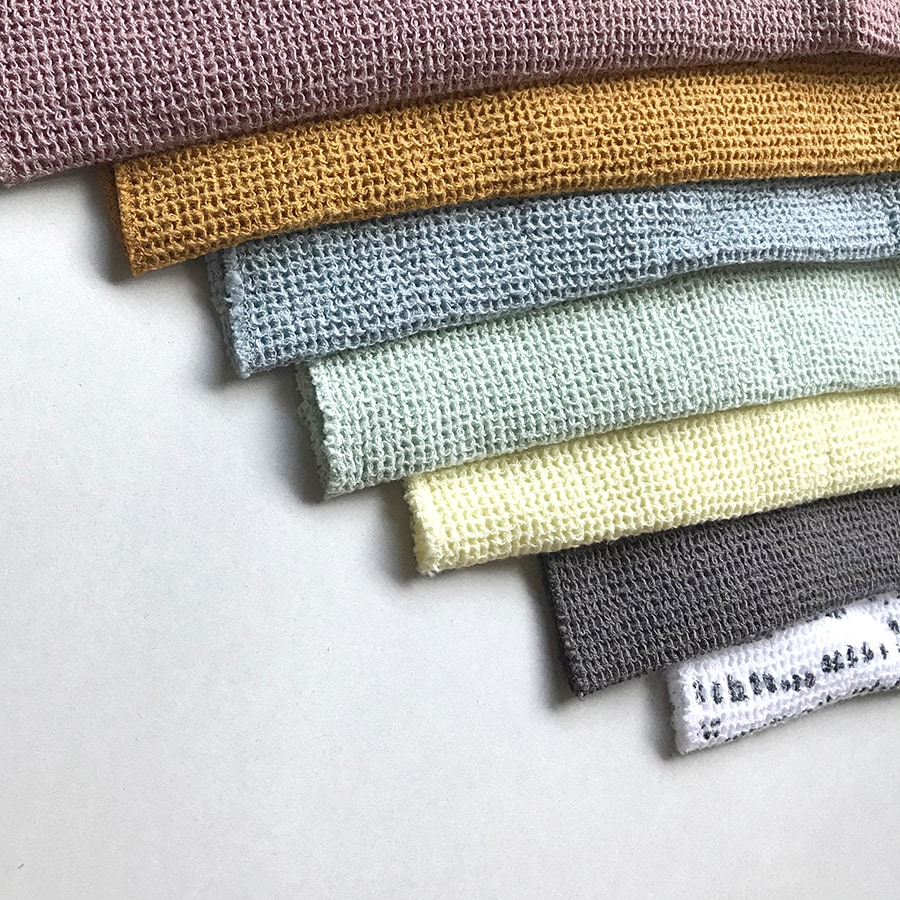 moumout' paris ムームーパリ オエコテックス ハニカム フェイスタオル towel in honeycomb spot