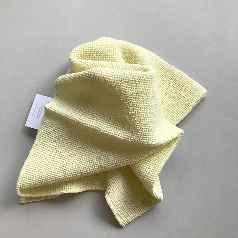 moumout' paris ムームーパリ オエコテックス ハニカム フェイスタオル towel in honeycomb light yellow