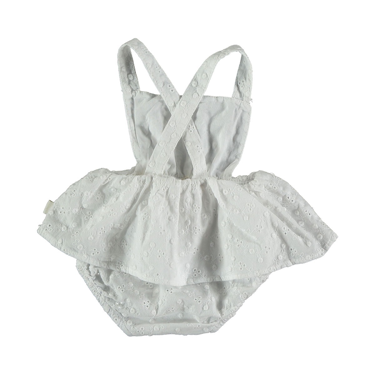 [50%OFF] From spain MY LITTLE COZMO  ROMPER  EMBROIDERY 80/90 CORA112　WHITE