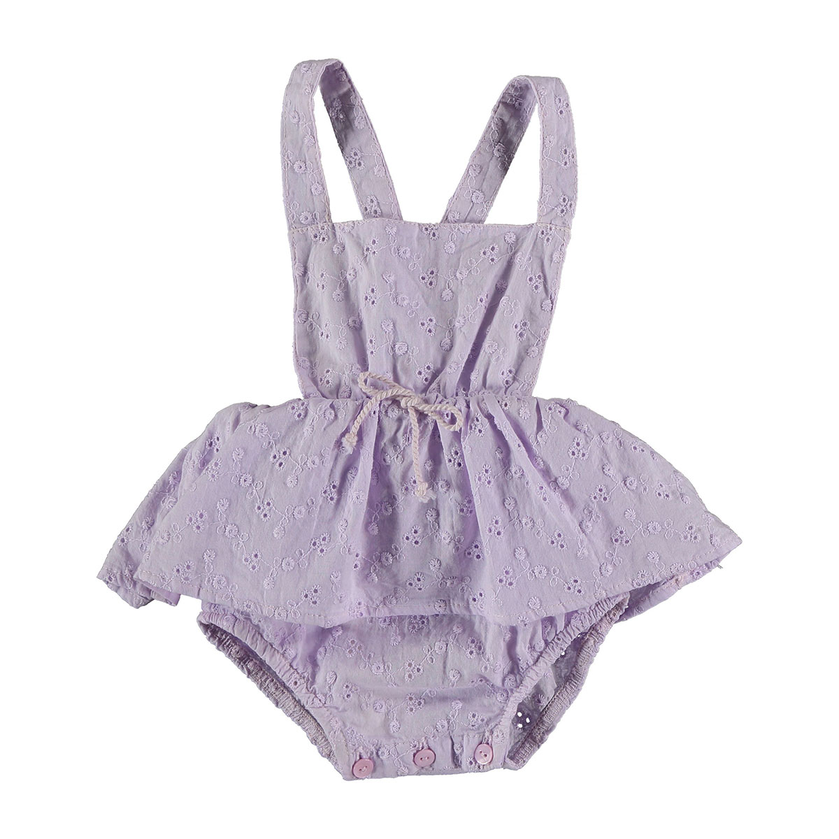 [50%OFF] From spain MY LITTLE COZMO  ROMPER  EMBROIDERY 80/90 CORA112　MAUVE