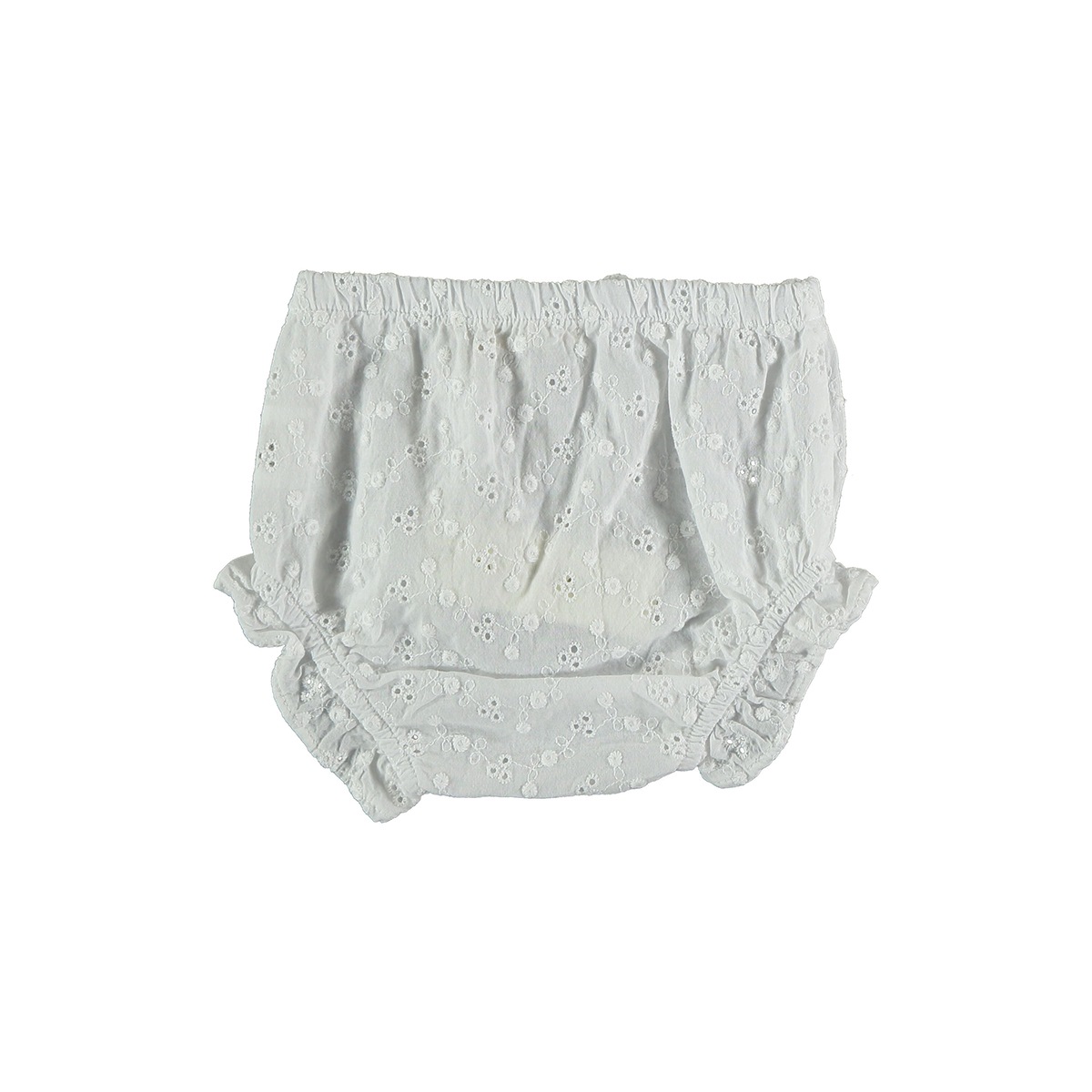 【50%OFF】 From spain MY LITTLE COZMO  BLOOMER - EMBROIDERY 80/90 ホワイト HAZEL112