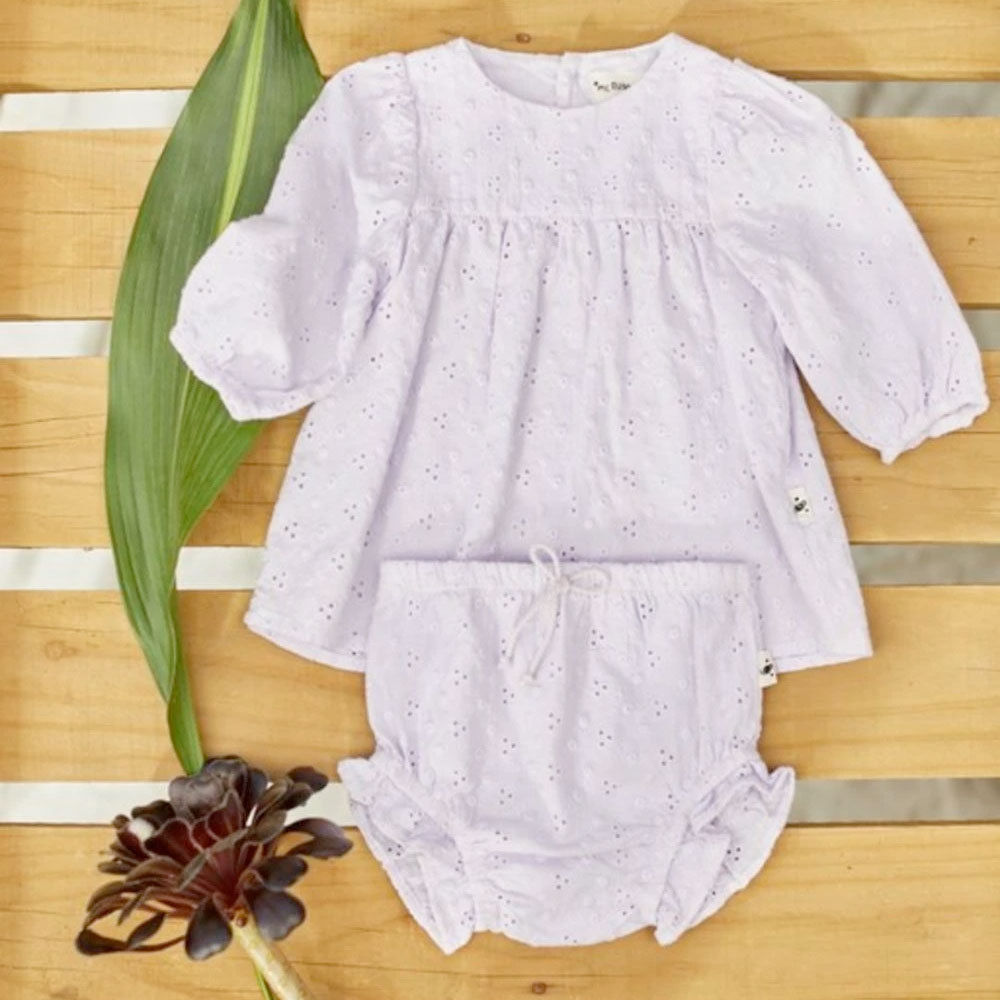 【50%OFF】 From spain MY LITTLE COZMO  BLOOMER - EMBROIDERY 80/90 ホワイト HAZEL112