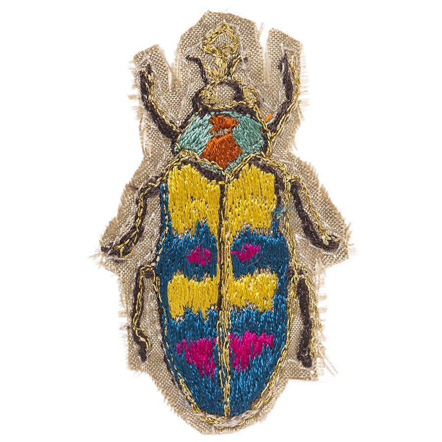 Coral & Tusk コーラルアンドタスク 13AW 刺繍バッチ silk gold bug pin A