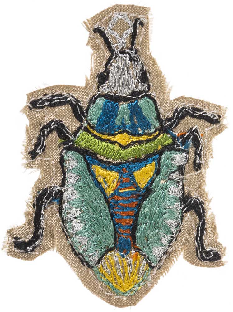 Coral & Tusk コーラルアンドタスク 13AW 刺繍バッチ silk gold bug pin B